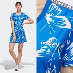 Adidas Farm Rio Butterfly Blue Dress size Medium
